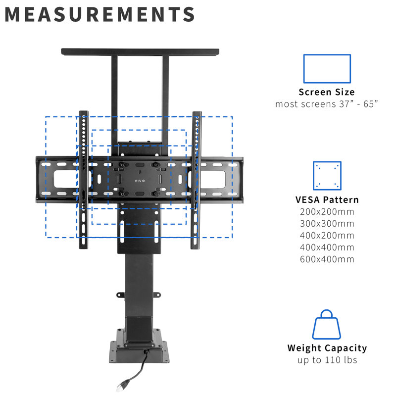 VIvo Motorized TV Stand with Remote Control Wayfair